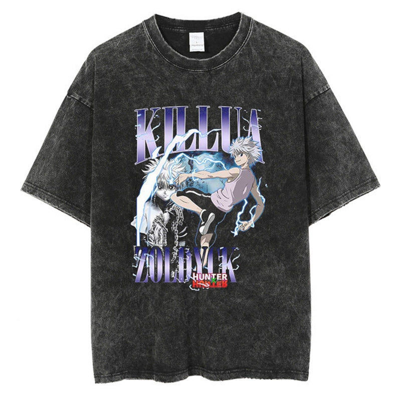Morukai "Killua" Hunter x Hunter Vintage Washed Oversized T-Shirt