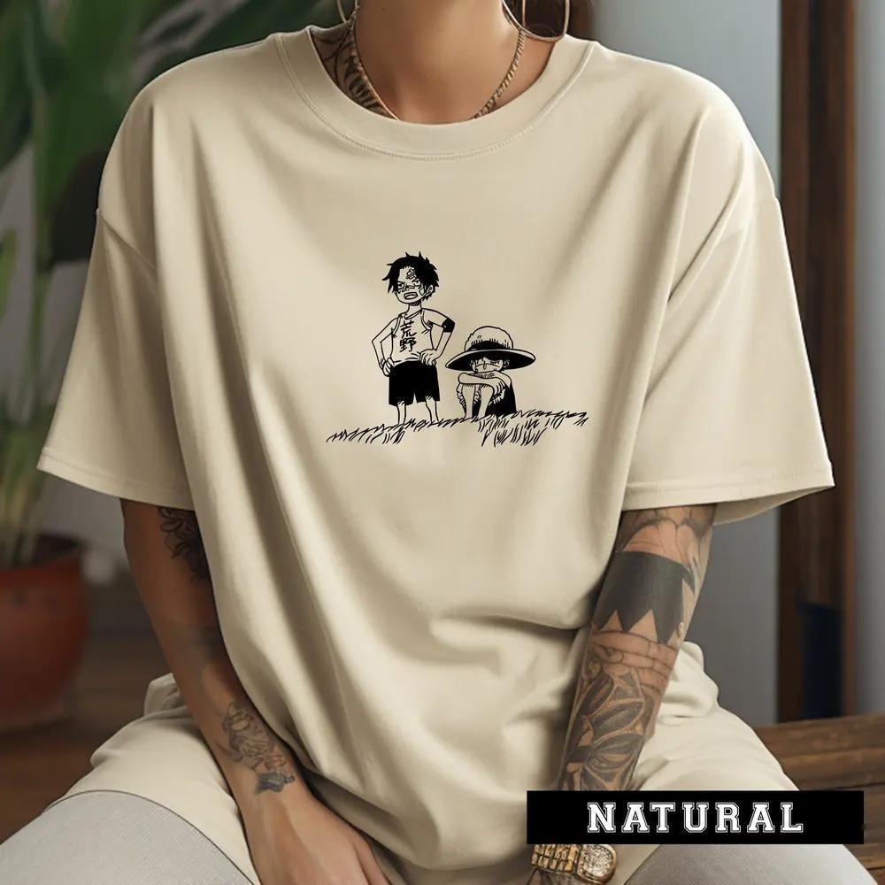 Morukai "One Piece T-Shirt, Anime One Piece, Anime brotherhood shirt, Manga Shirt, Vintage Anime Shirt, Luffy and Ace Childhood Sweatshirt