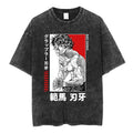 Morukai "The Grappler" Baki Hanma Vintage Washed Oversized T-Shirt