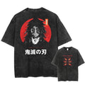 Morukai "Kokushibo" Demon Slayer Vintage Washed Oversized T-Shirt