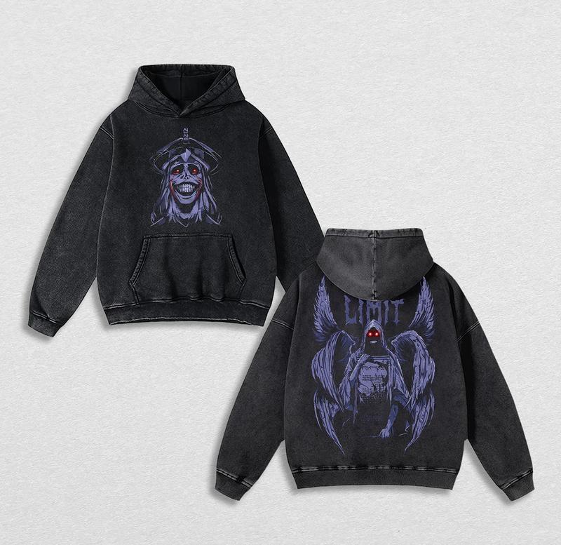 Morukai "Statue of God" Solo Leveling Vintage Oversized Hoodie