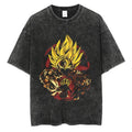 Morukai "Goku & Gohan" Dragon Ball Vintage Washed Oversized T-Shirt