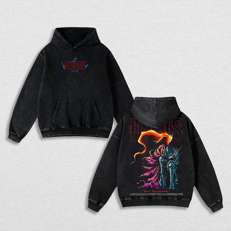 Morukai "Igris" Solo Leveling Vintage Oversized Hoodie