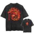 Morukai "Tanjiro Kamado" Demon Slayer Kimetsu no Yaiba Vintage Washed Oversized T-Shirt