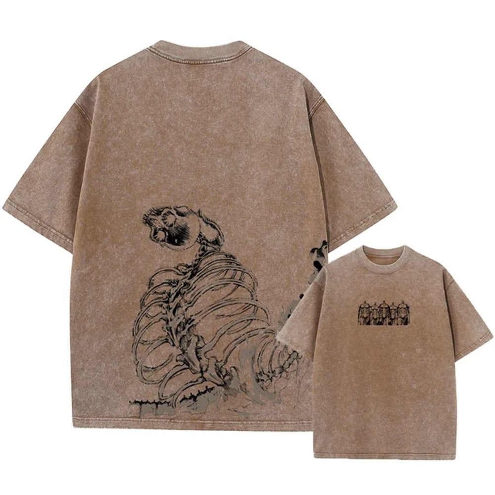 Morukai "Shining Centipede" Berserk Vintage Washed Oversized T-Shirt