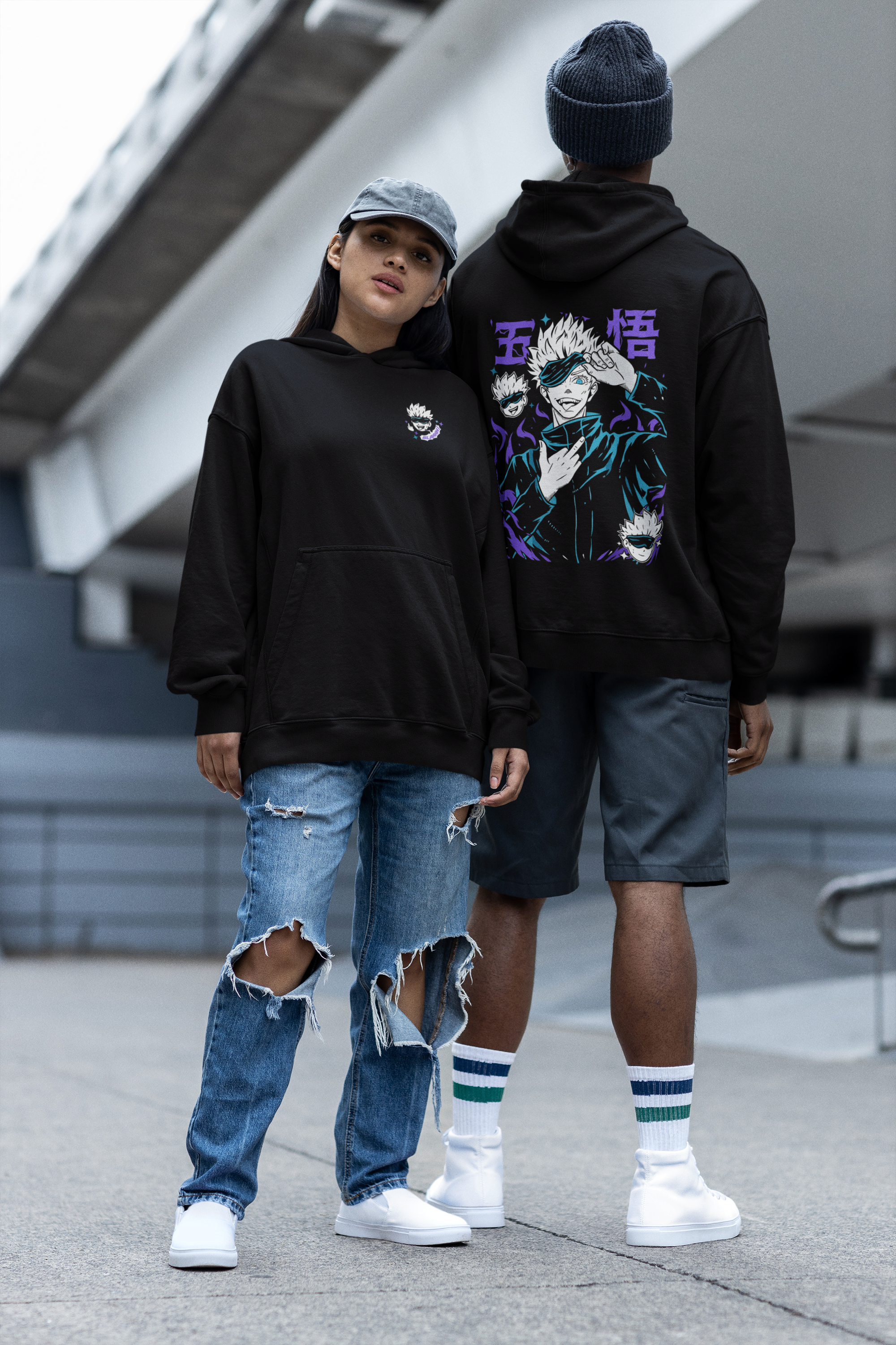 Morukai "Gojo x Six Eyes" Jujutsu Kaisen Unisex Hoodie