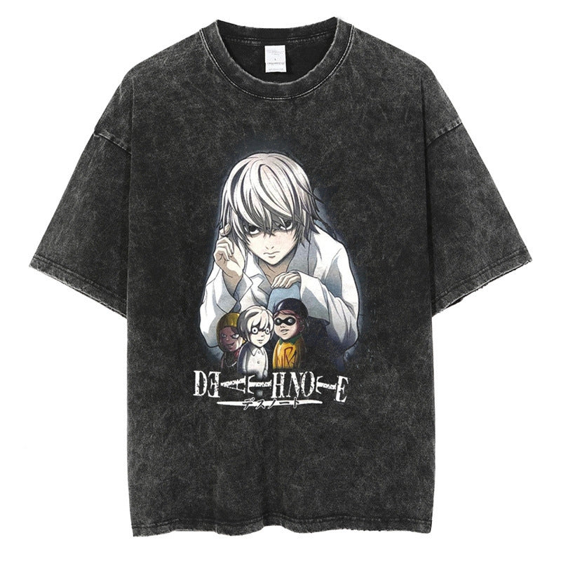 Morukai "Near" Death Note Vintage Washed Oversized T-Shirt