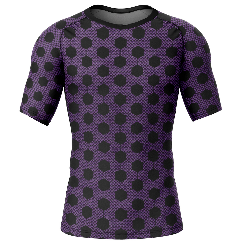 Morukai "Kokushibo Demon Slayer Short Sleeve Rash Guard Compression Shirt