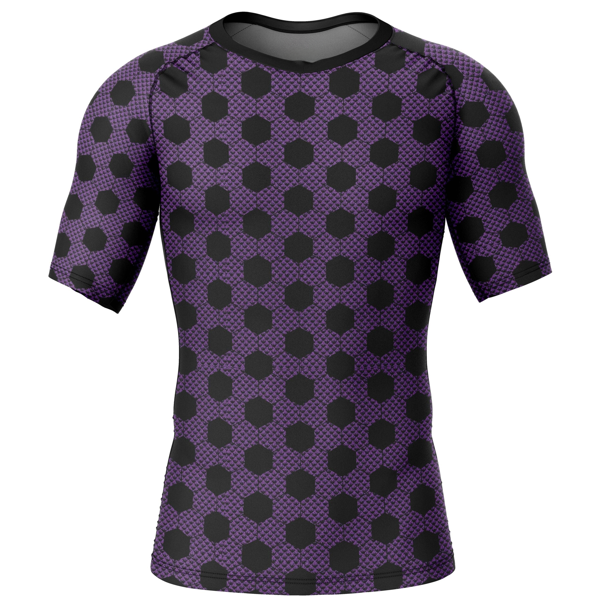 Morukai "Kokushibo Demon Slayer Short Sleeve Rash Guard Compression Shirt
