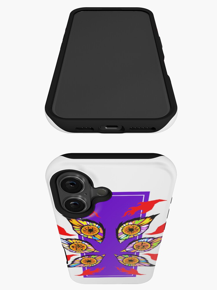 Morukai "Kokushibo Eyes in Pop Art" Demon Slayer iPhone 11-16 Phone Case