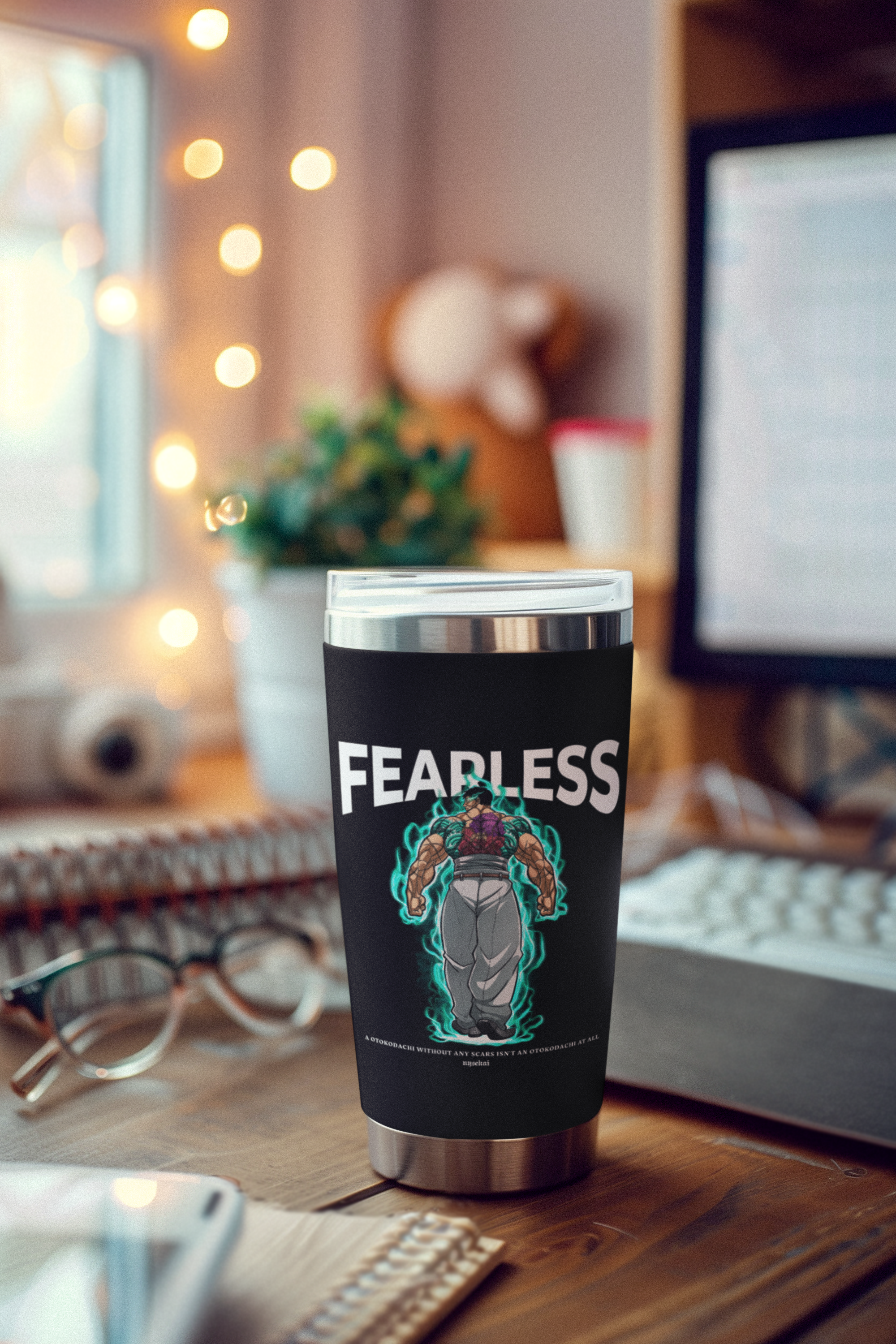 Morukai "Kaoru Hanayama x Fearless" Baki Tumbler