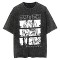 Morukai "Power" Chainsaw Man Vintage Washed Oversized T-Shirt