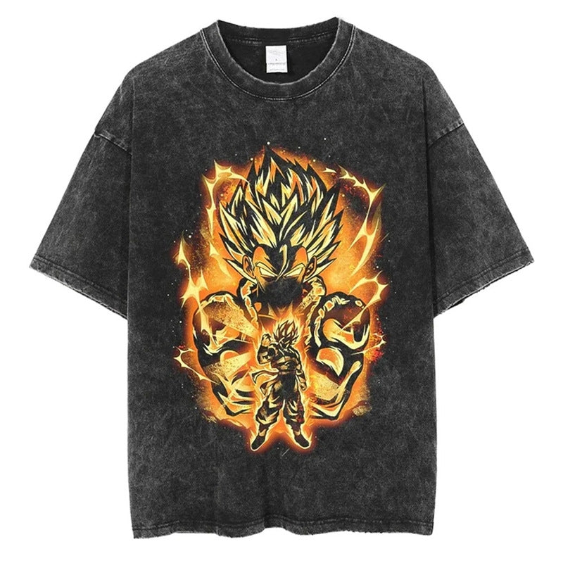 Morukai "Gogeta" Dragon Ball Vintage Washed Oversized T-Shirt