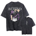 Morukai "Toji Behind" Jujutsu Kaisen Vintage Washed Oversized T-Shirt