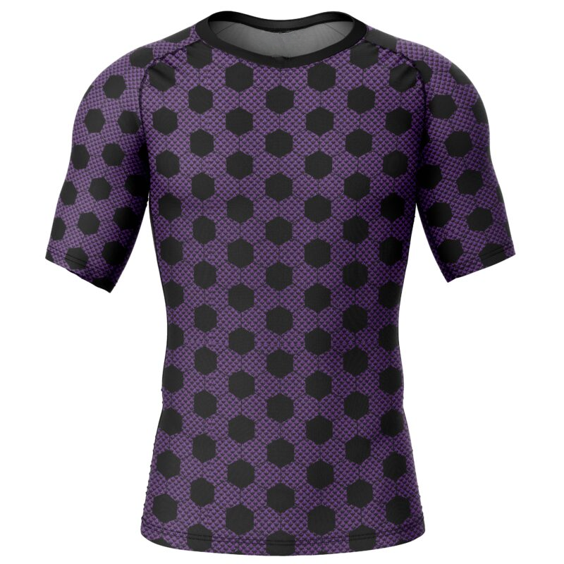 Morukai "Kokushibo Demon Slayer Short Sleeve Rash Guard Compression Shirt