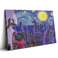 Morukai "Akatsuki Amekagure Naruto Starry Night Canvas Print Wall Art