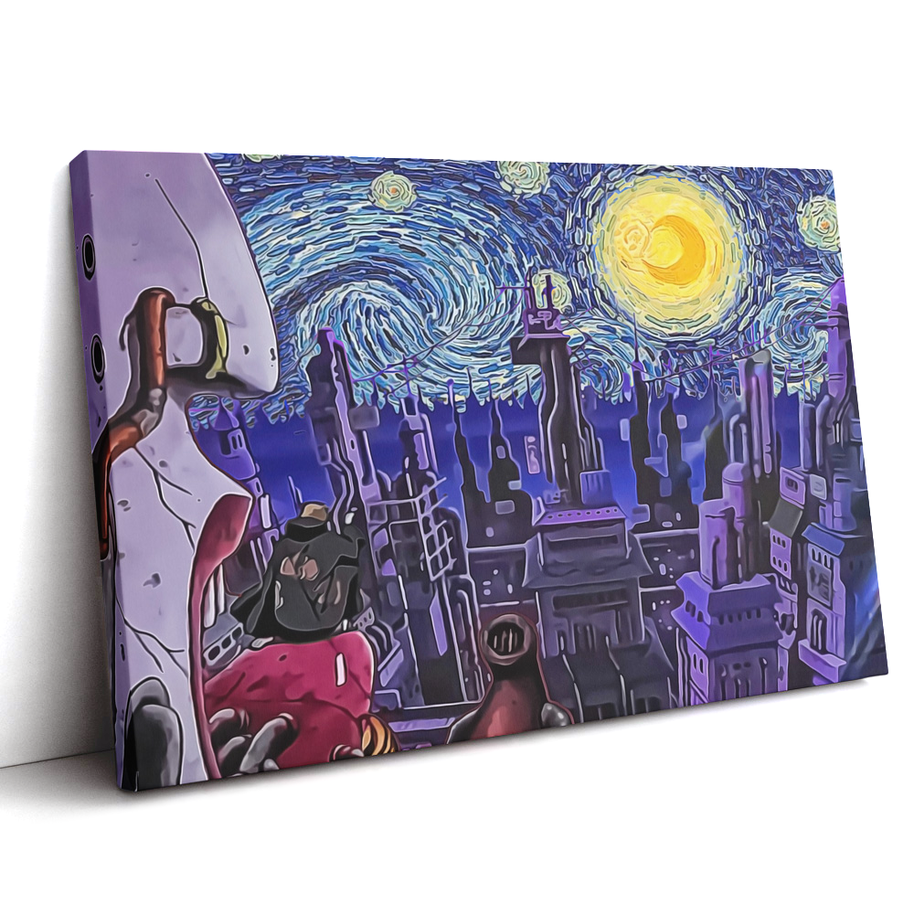 Morukai "Akatsuki Amekagure Naruto Starry Night Canvas Print Wall Art
