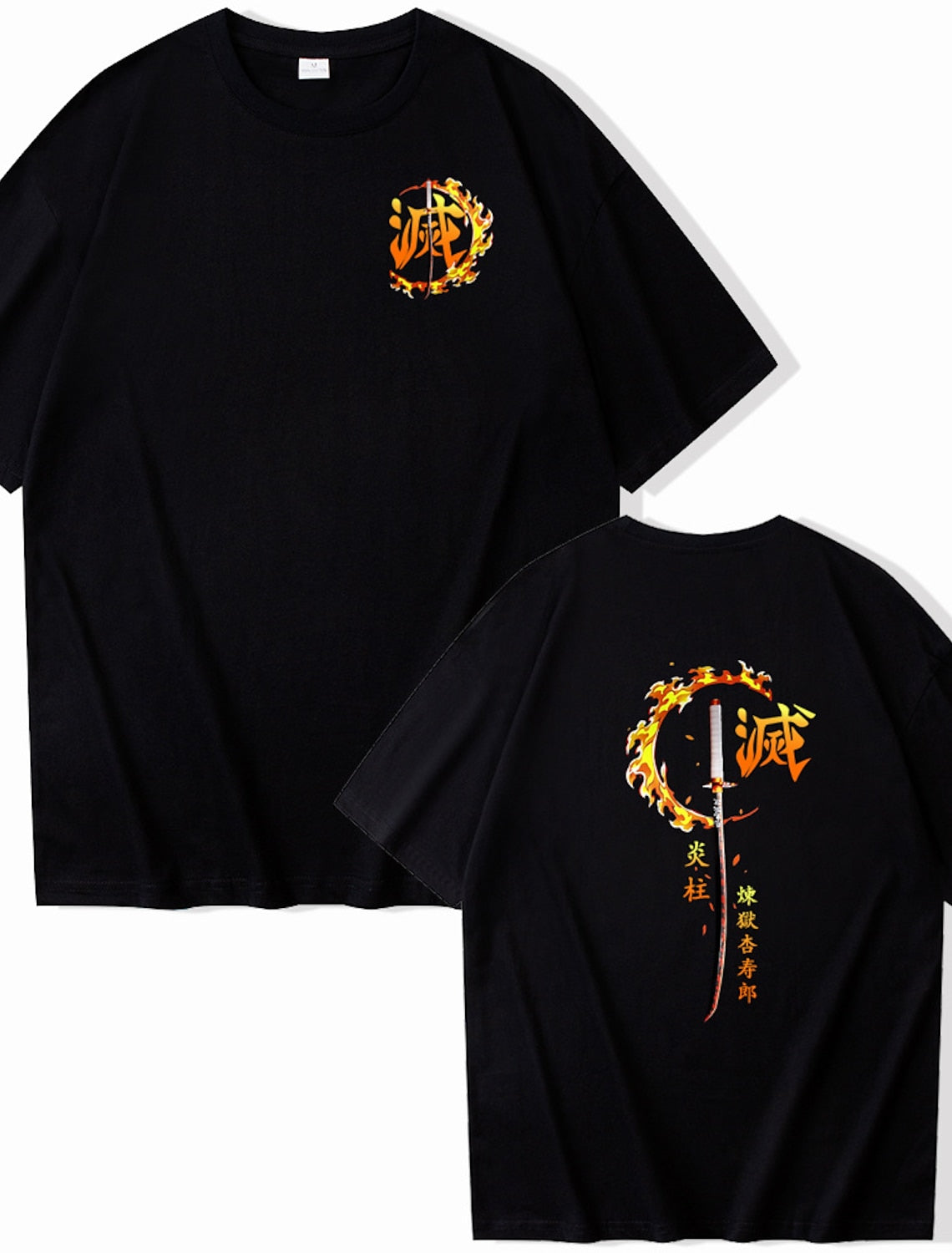 Morukai "Kyojuro Rengoku Flame Pillar" Demon Slayer: Kimetsu no Yaiba Unisex T-Shirt