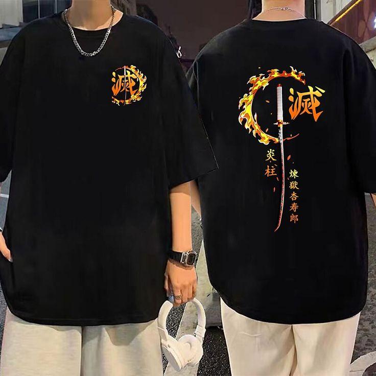 Morukai "Kyojuro Rengoku Flame Pillar" Demon Slayer: Kimetsu no Yaiba Unisex T-Shirt