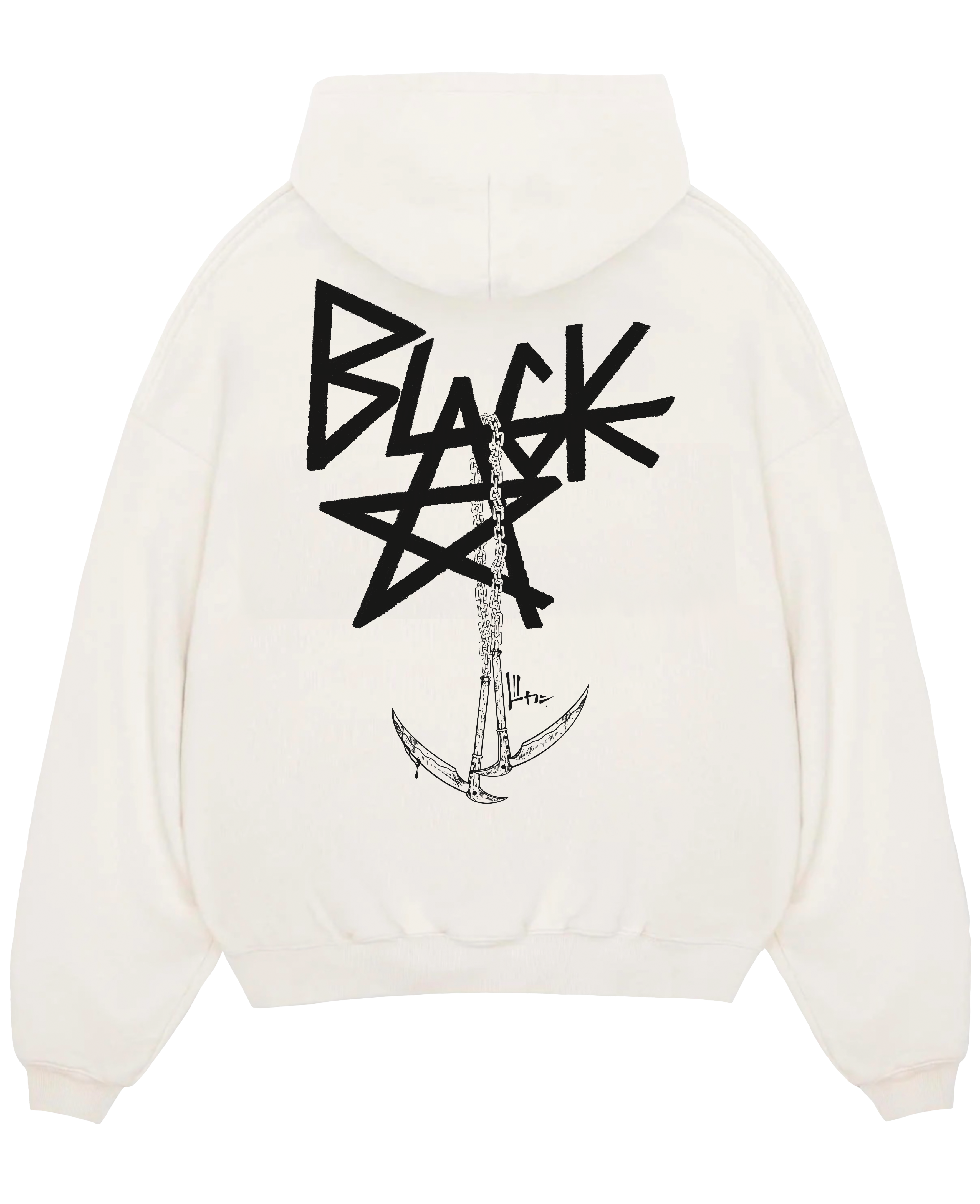 Morukai "Black☆Star Chain Scythe" Soul Eater Unisex Hoodie V1