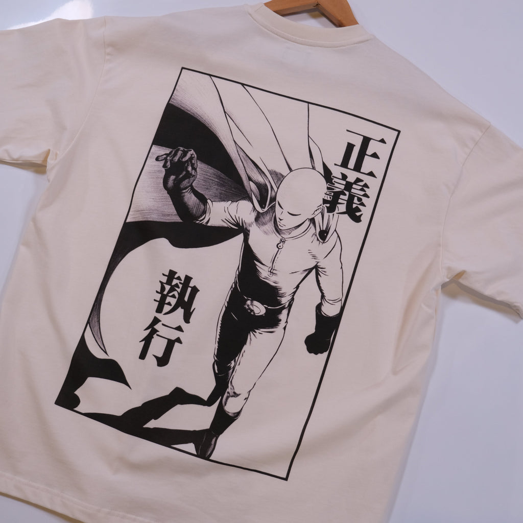Morukai "Saitama Justice Execution" One Punch Man Unisex T-Shirt