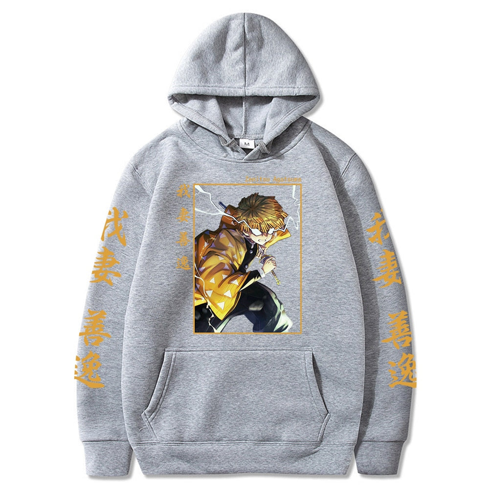 Morukai "Zenitsu Agatsuma" Demon Slayer: Kimetsu no Yaiba AOP Hoodie