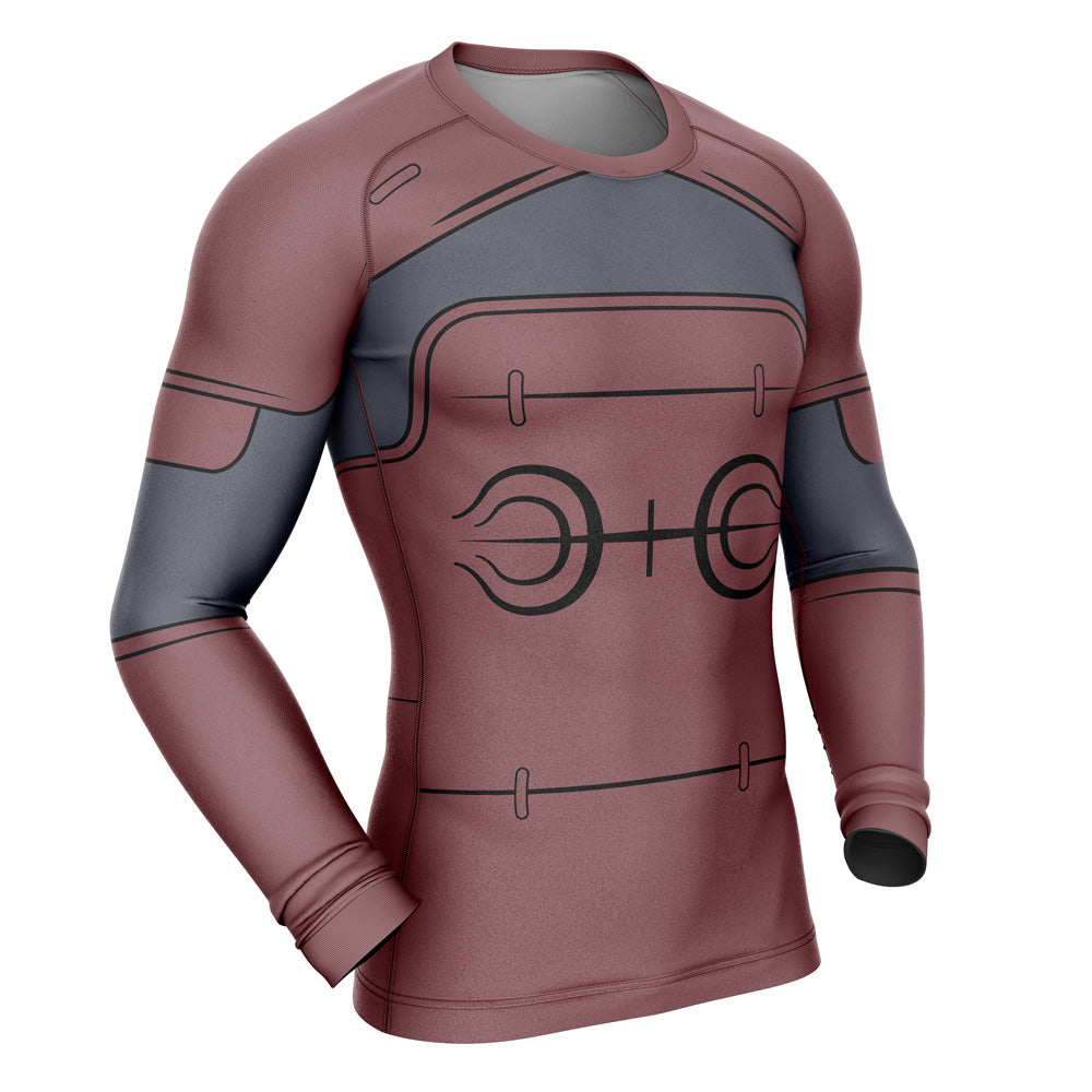 Morukai "Hashirama Senju Naruto Long Sleeve Rash Guard Compression
