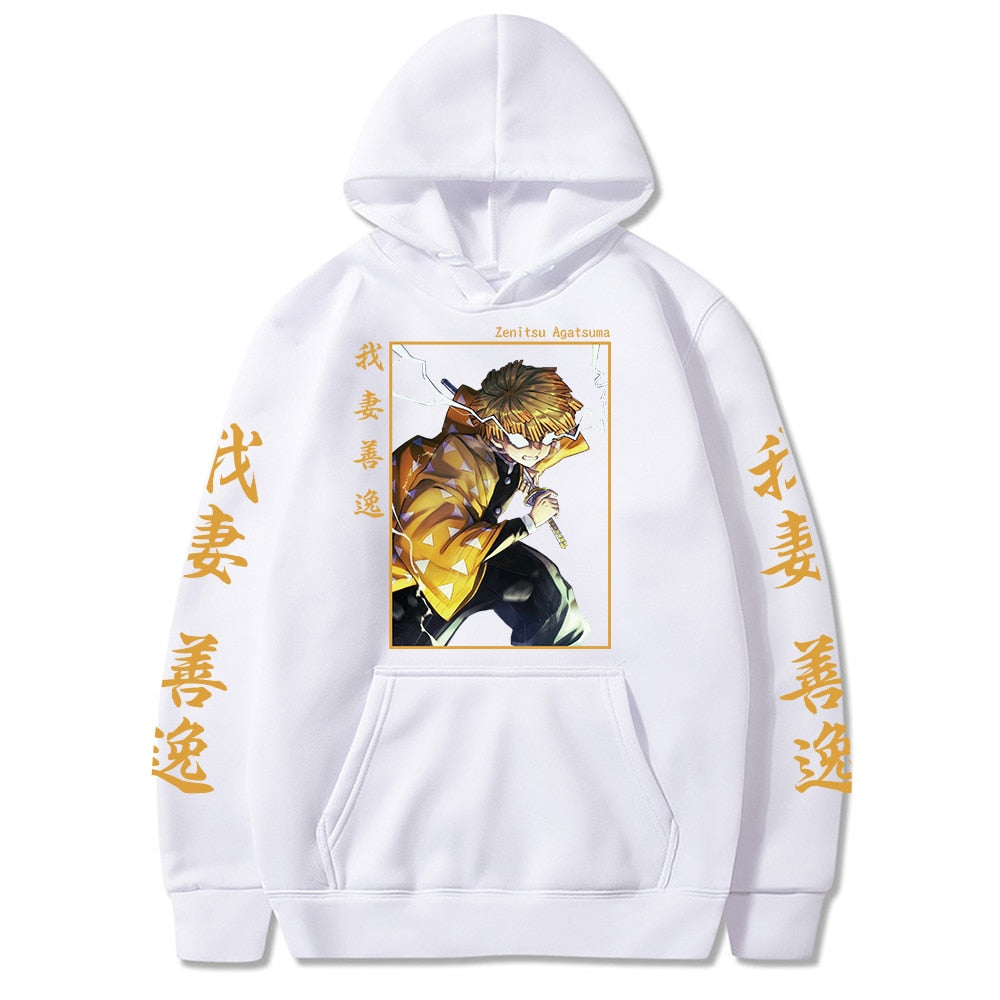 Morukai "Zenitsu Agatsuma" Demon Slayer: Kimetsu no Yaiba AOP Hoodie