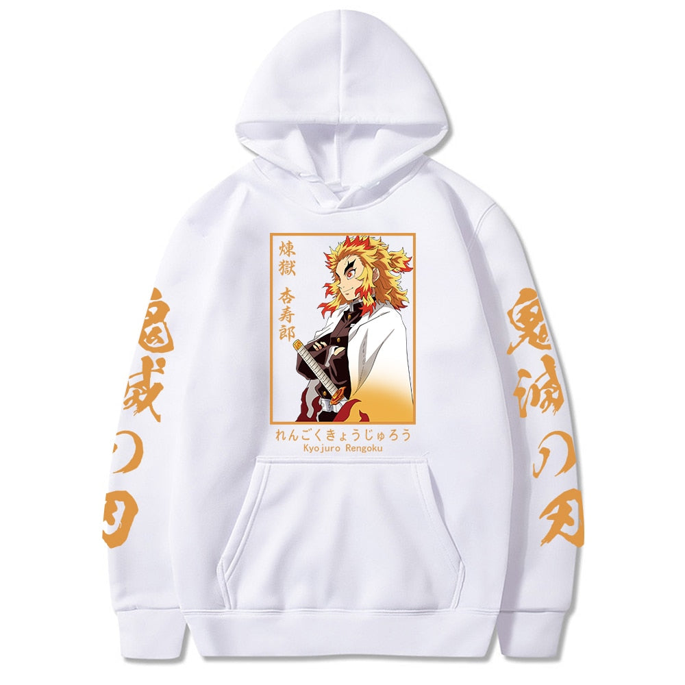 Morukai "Kyojuro Rengoku" Demon Slayer: Kimetsu no Yaiba AOP Hoodie
