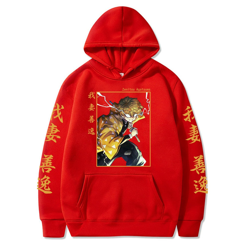Morukai "Zenitsu Agatsuma" Demon Slayer: Kimetsu no Yaiba AOP Hoodie