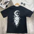 Morukai "Dead Moon Art Totem Print  Oversize T Shirt