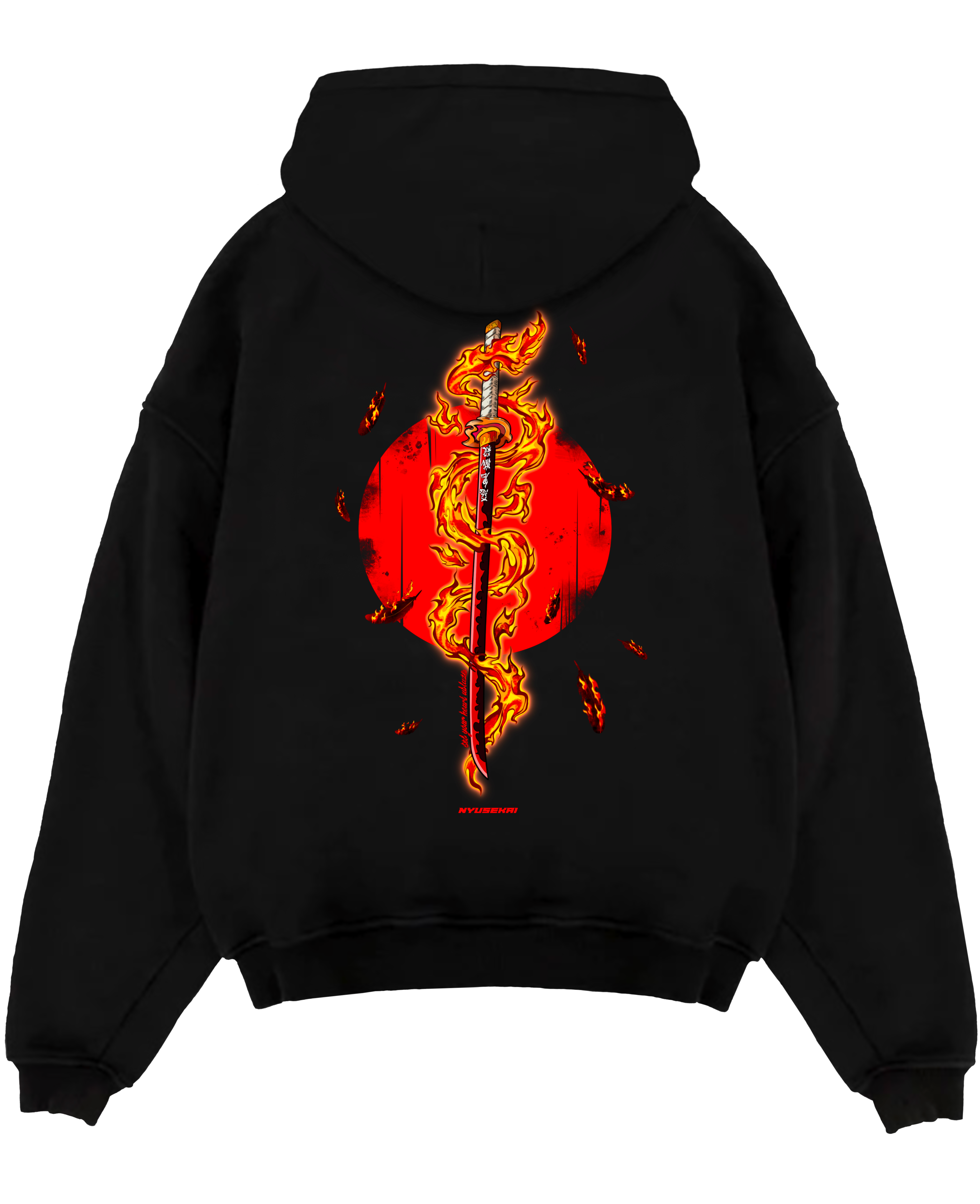 Morukai "Set Your Heart Ablaze" Demon Slayer: Kimetsu no Yaiba Unisex Hoodie