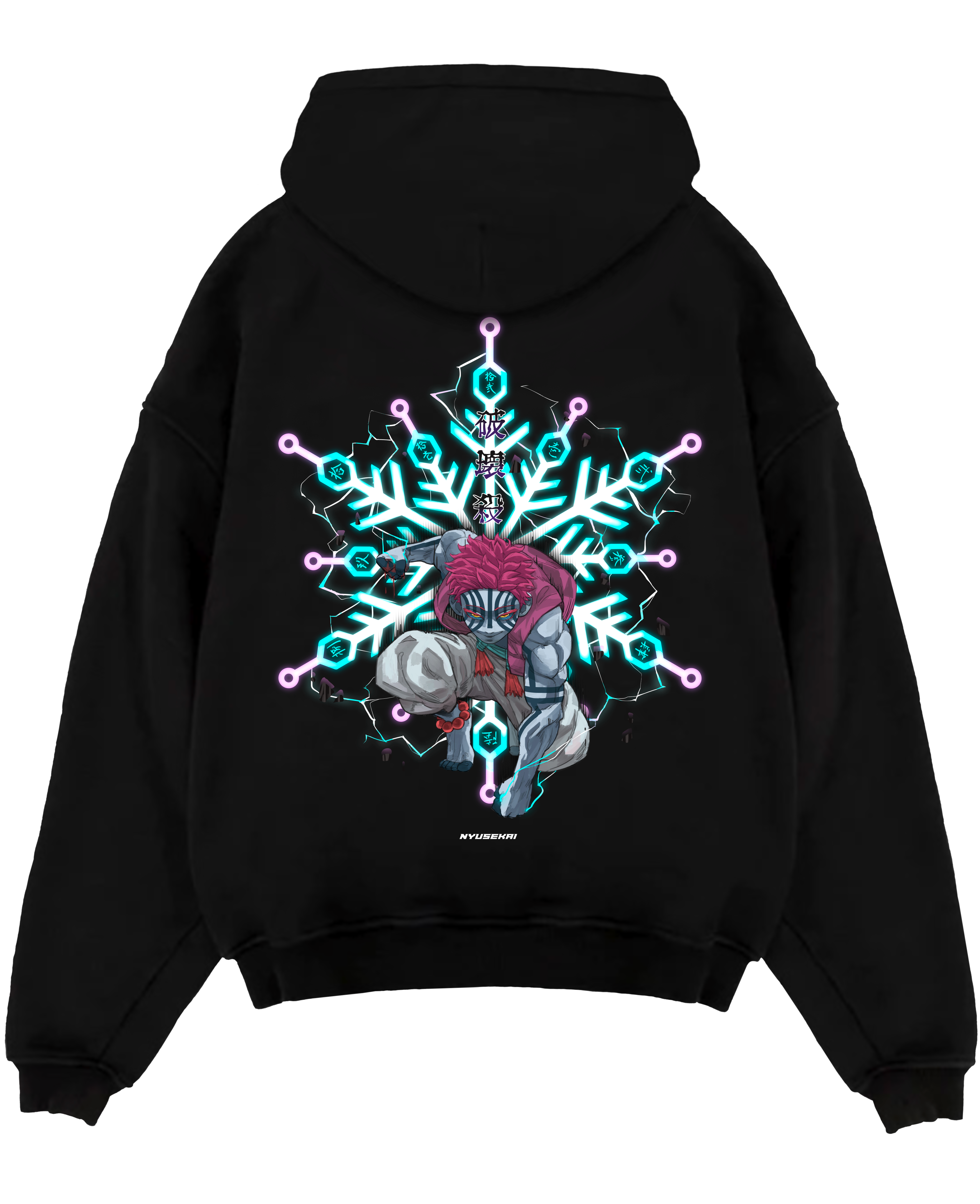 Morukai "Akaza Upper Moon Three" Demon Slayer: Kimetsu no Yaiba Unisex Hoodie