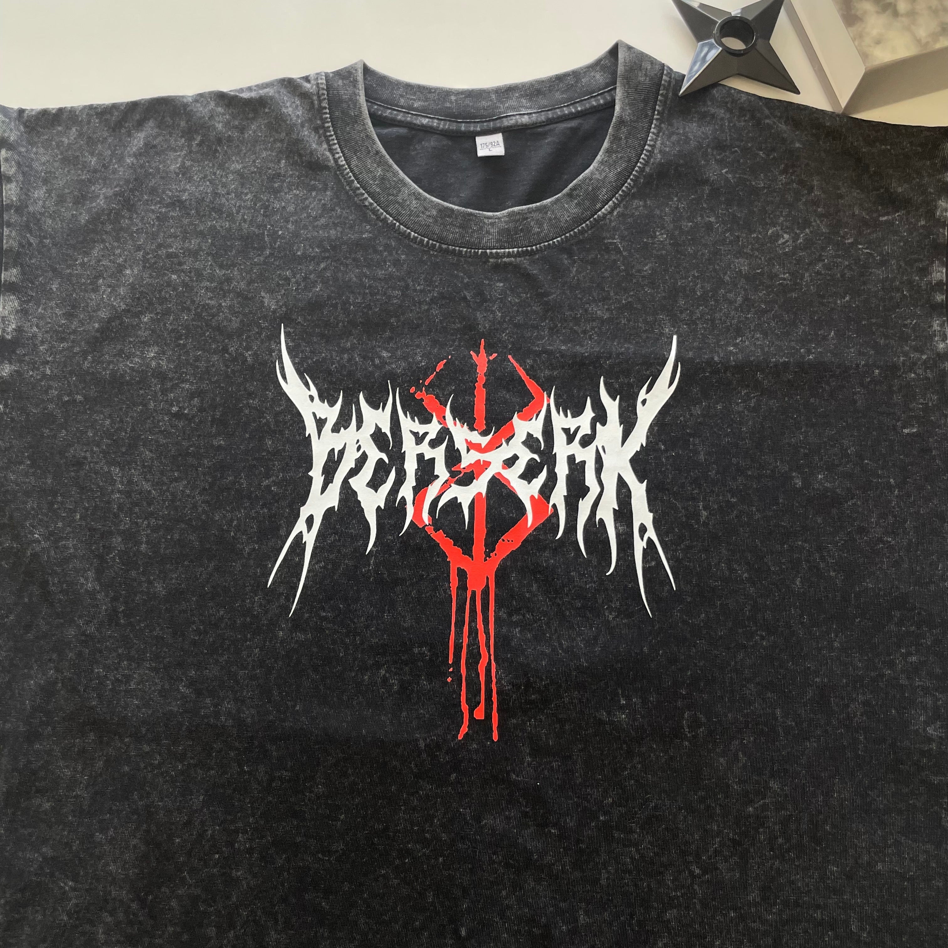 Morukai "Blood Moon of Sacrifice Guts - Back" Berserk Vintage Washed Oversized T-Shirt