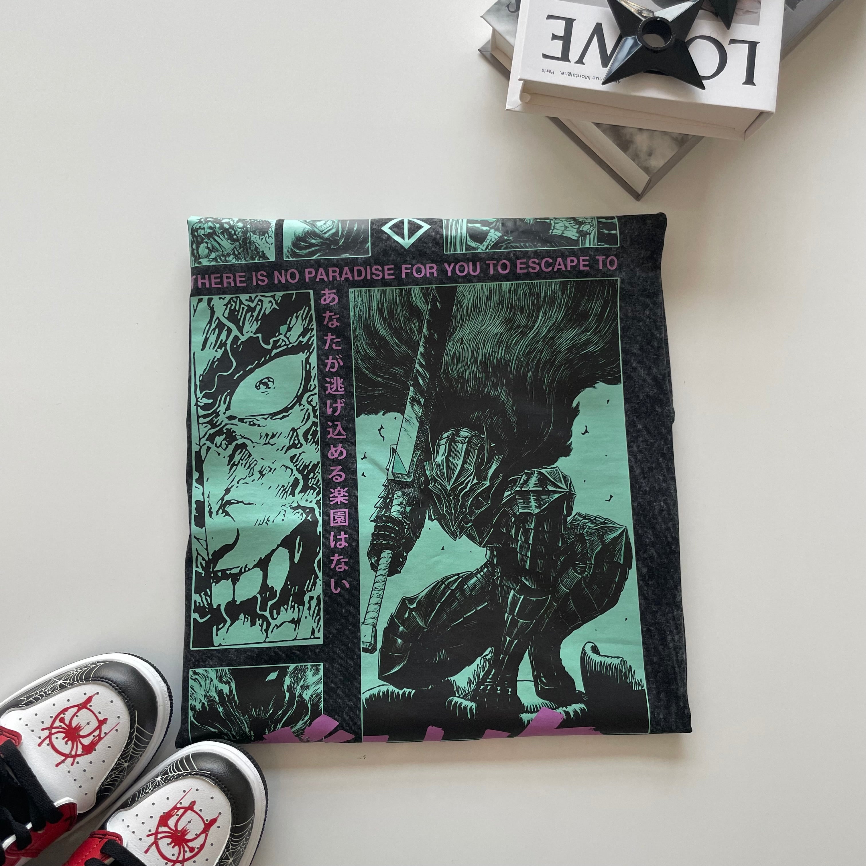 Morukai "Guts Berserker Armor" Berserk Vintage Washed Oversized T-Shirt V1