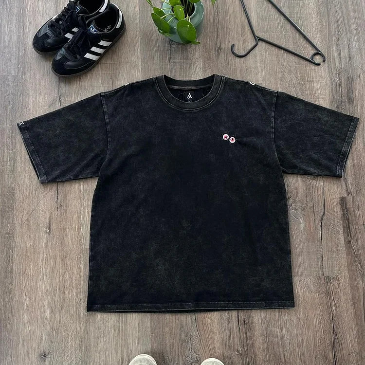 Morukai "Kurapika Ring Chains" Hunter x Hunter Vintage Washed Oversized T-Shirt