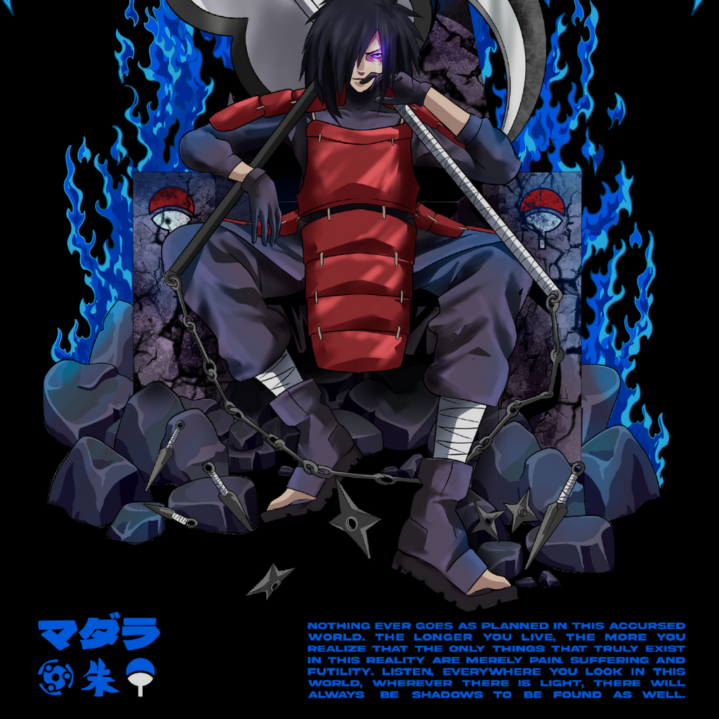 Morukai "Madara Uchiha x Throne" Naruto Unisex Hoodie