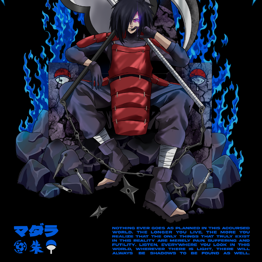 Morukai "Madara Uchiha x Throne" Naruto Unisex T-Shirt