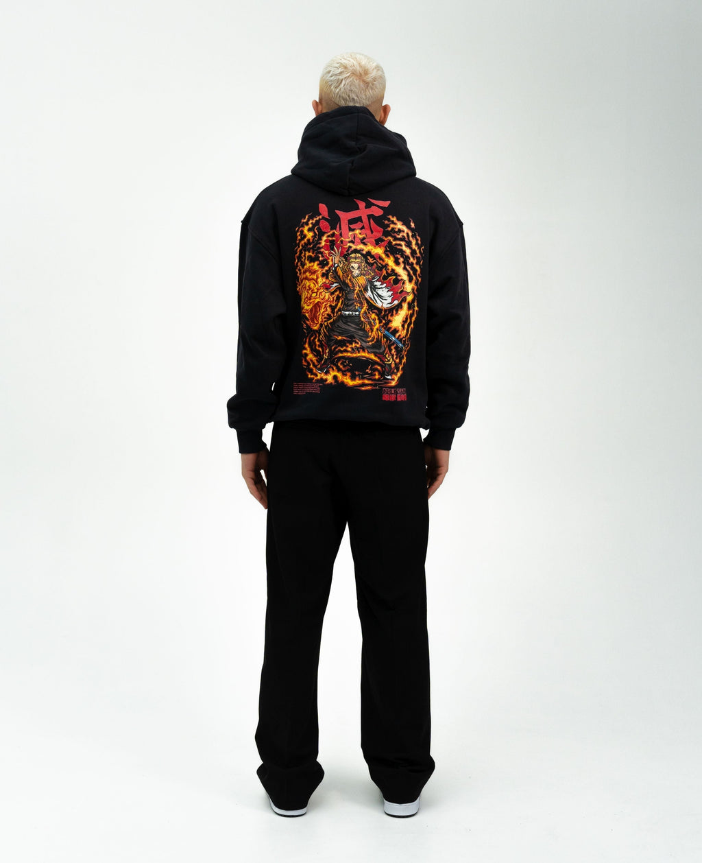 Morukai "Rengoku x Flaming Tiger" Demon Slayer: Kimetsu no Yaiba Unisex Hoodie