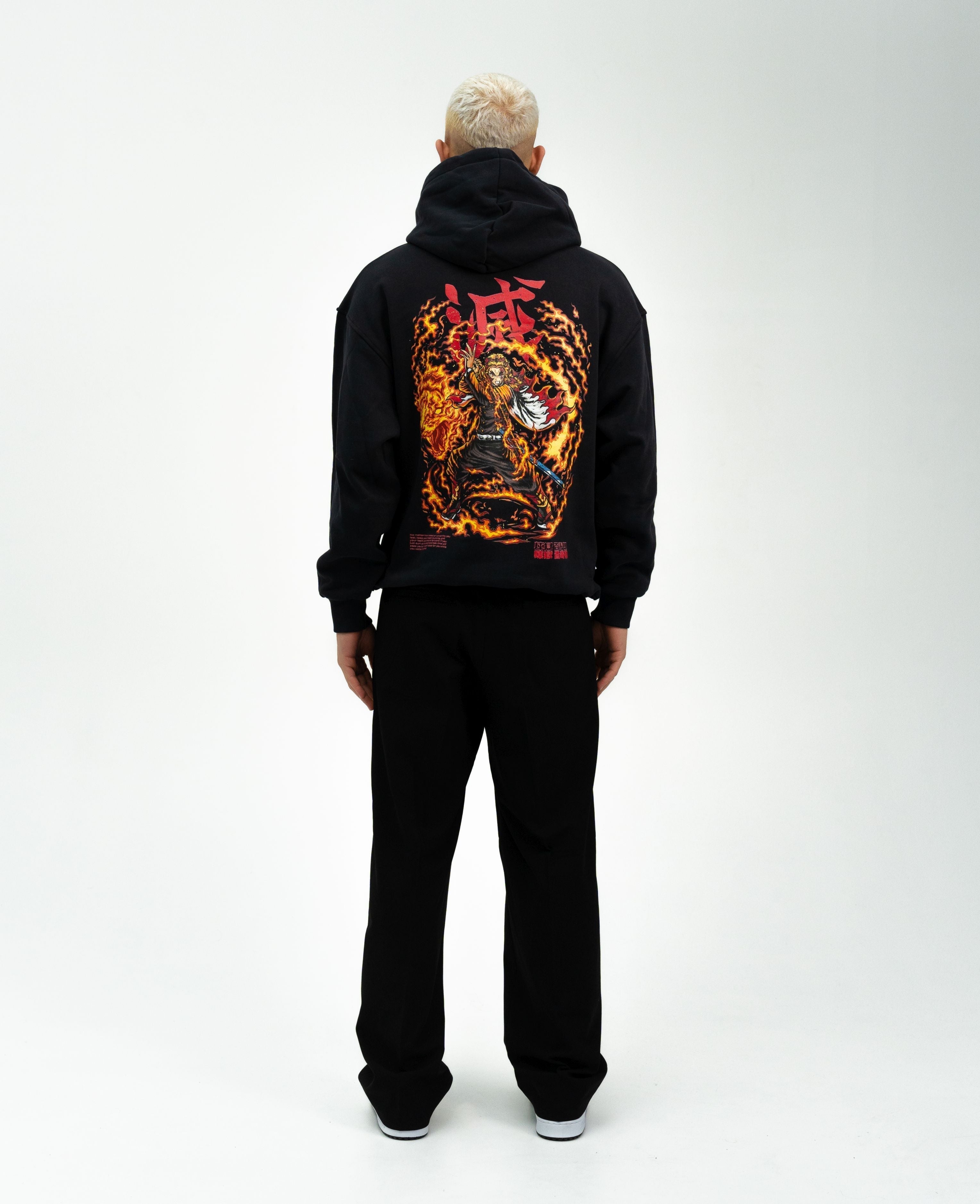 Morukai "Rengoku x Flaming Tiger" Demon Slayer: Kimetsu no Yaiba Unisex Hoodie