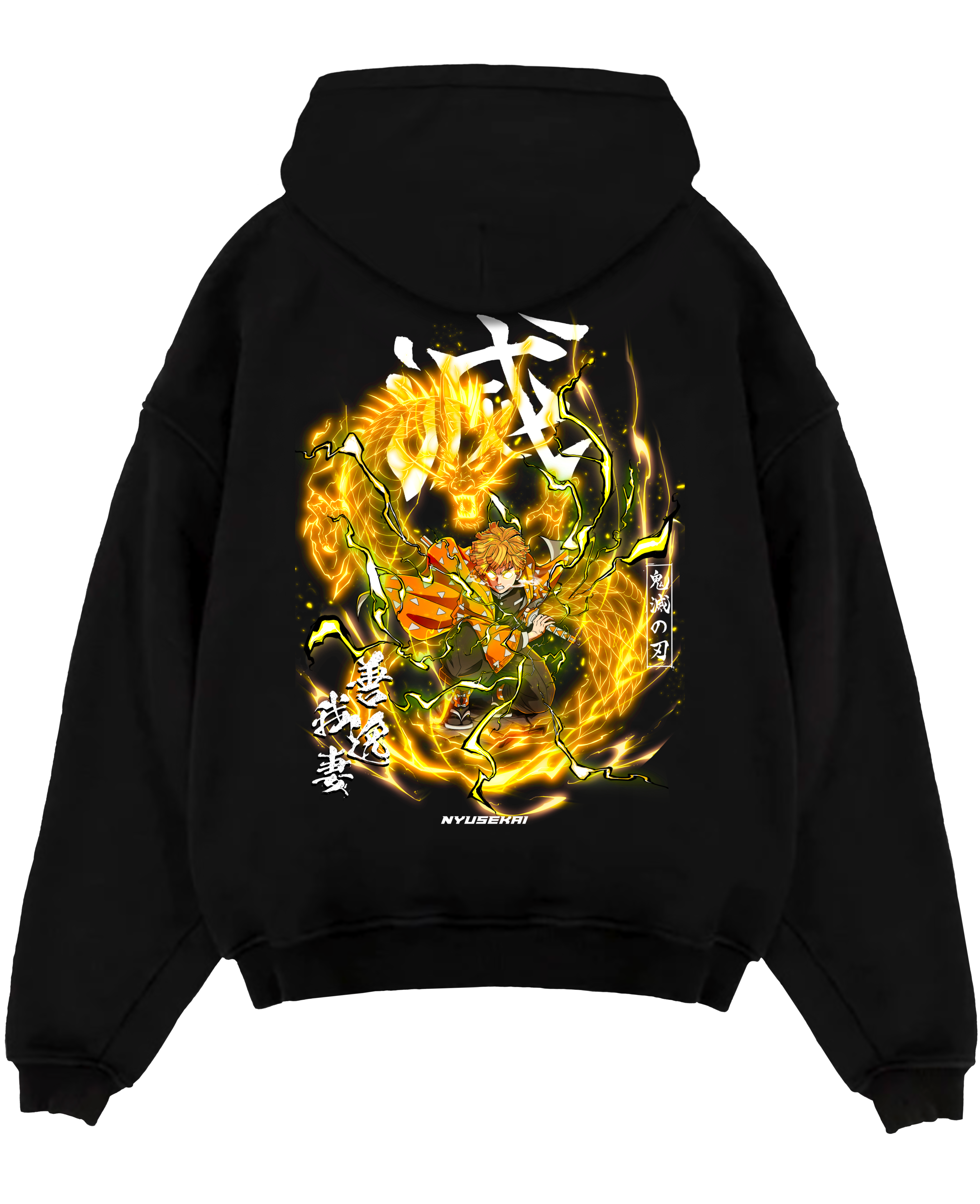 Morukai "Zenitsu x Thunder Dragon" Demon Slayer: Kimetsu no Yaiba Unisex Hoodie