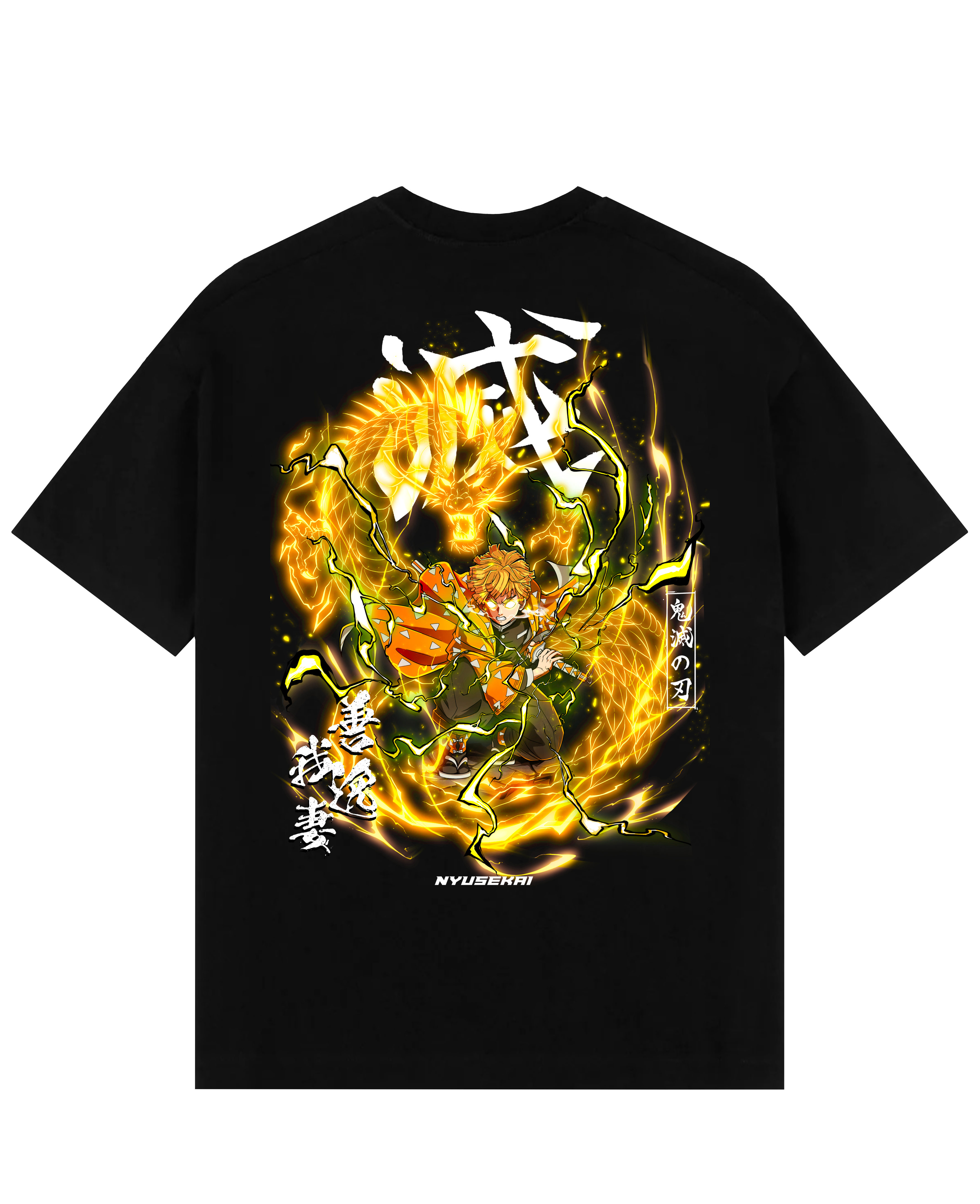 Morukai "Zenitsu x Thunder Dragon" Demon Slayer: Kimetsu no Yaiba Unisex T-Shirt