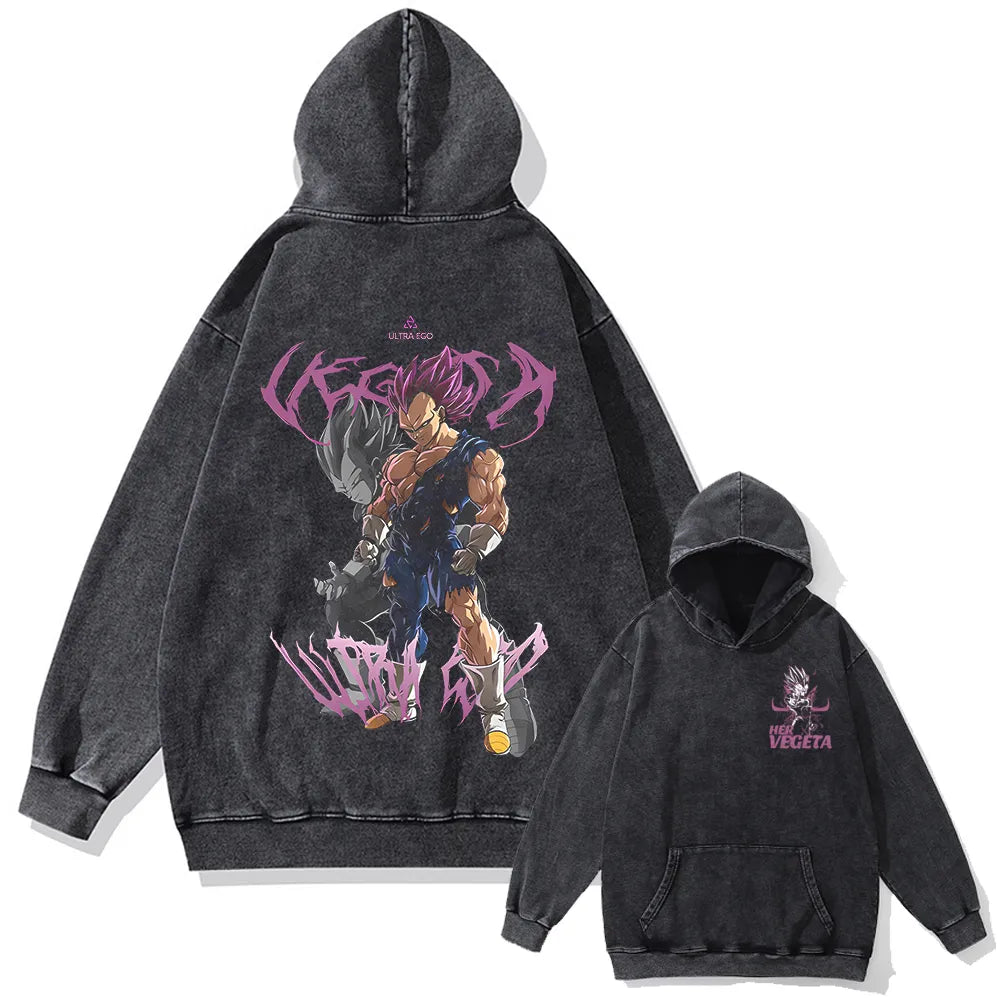 Morukai "Prince Vegeta IV Ultra Ego" Dragon Ball Vintage Oversized Hoodie