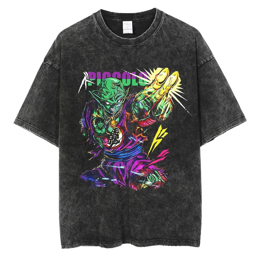Morukai "King Piccolo" Dragon Ball Vintage Washed Oversized T-Shirt