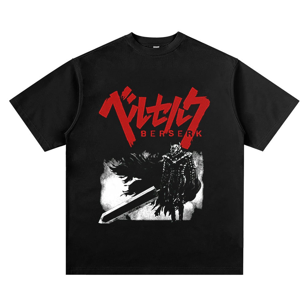 Morukai "Guts Berserker Armor" Berserk Vintage Washed Oversized T-Shirt V5