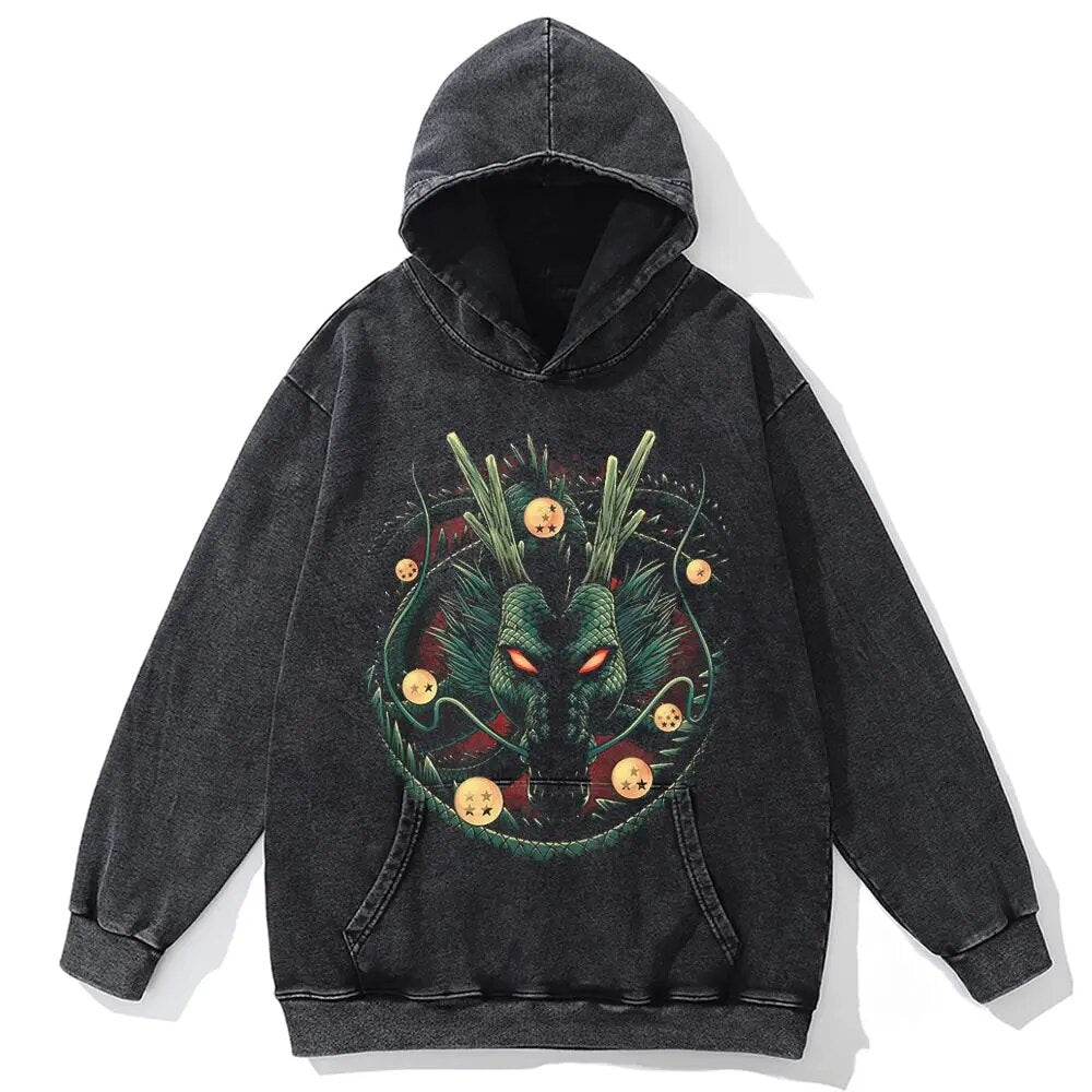 Morukai "Shenron Eternal Dragon" Dragon Ball Vintage Oversized Hoodie