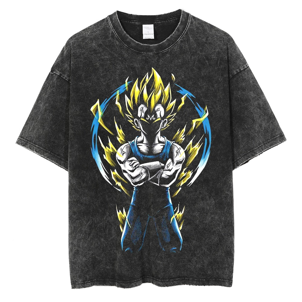 Morukai "Majin Vegata" Dragon Ball Vintage Washed Oversized T-Shirt