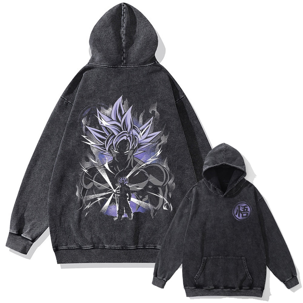 Morukai "Super Saiyan Son Goku" Dragon Ball Vintage Oversized Hoodie