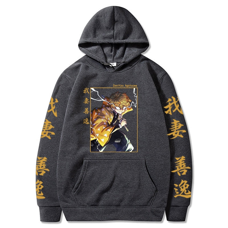 Morukai "Zenitsu Agatsuma" Demon Slayer: Kimetsu no Yaiba AOP Hoodie