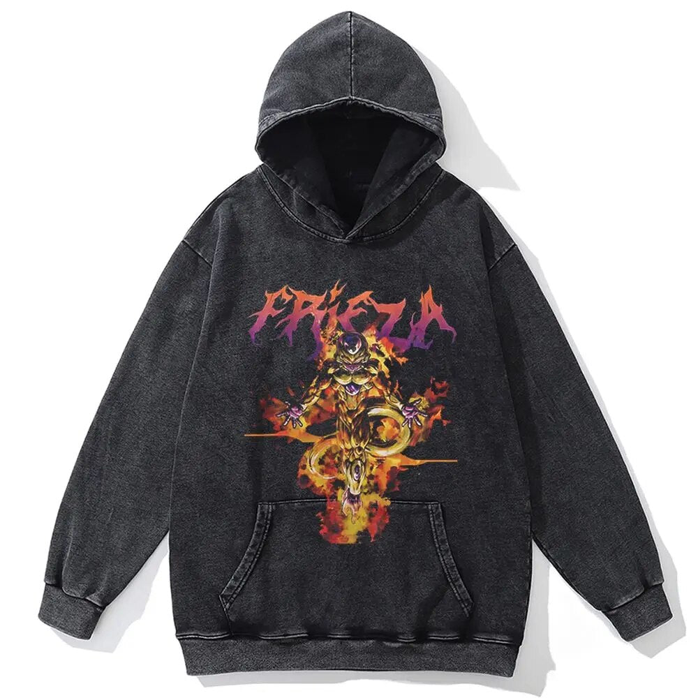 Morukai "Emperor Frieza Freezer" Dragon Ball Vintage Oversized Hoodie
